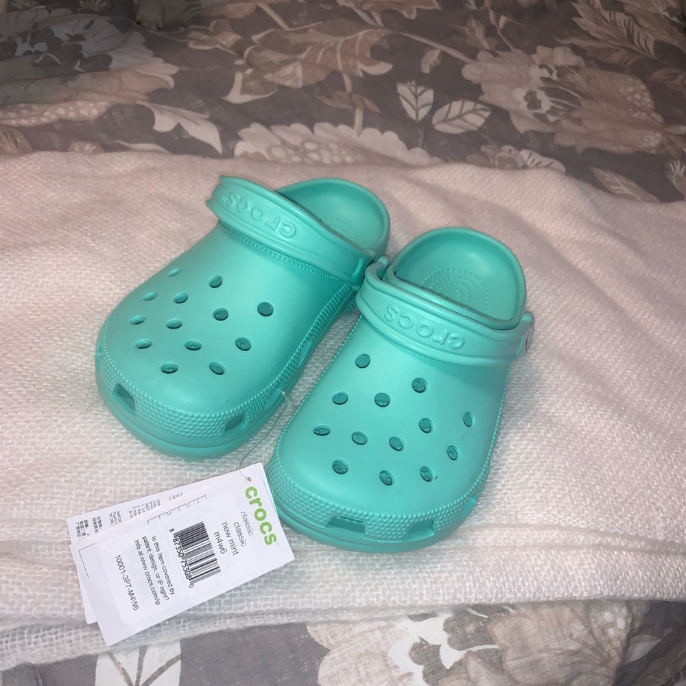 Mint crocs